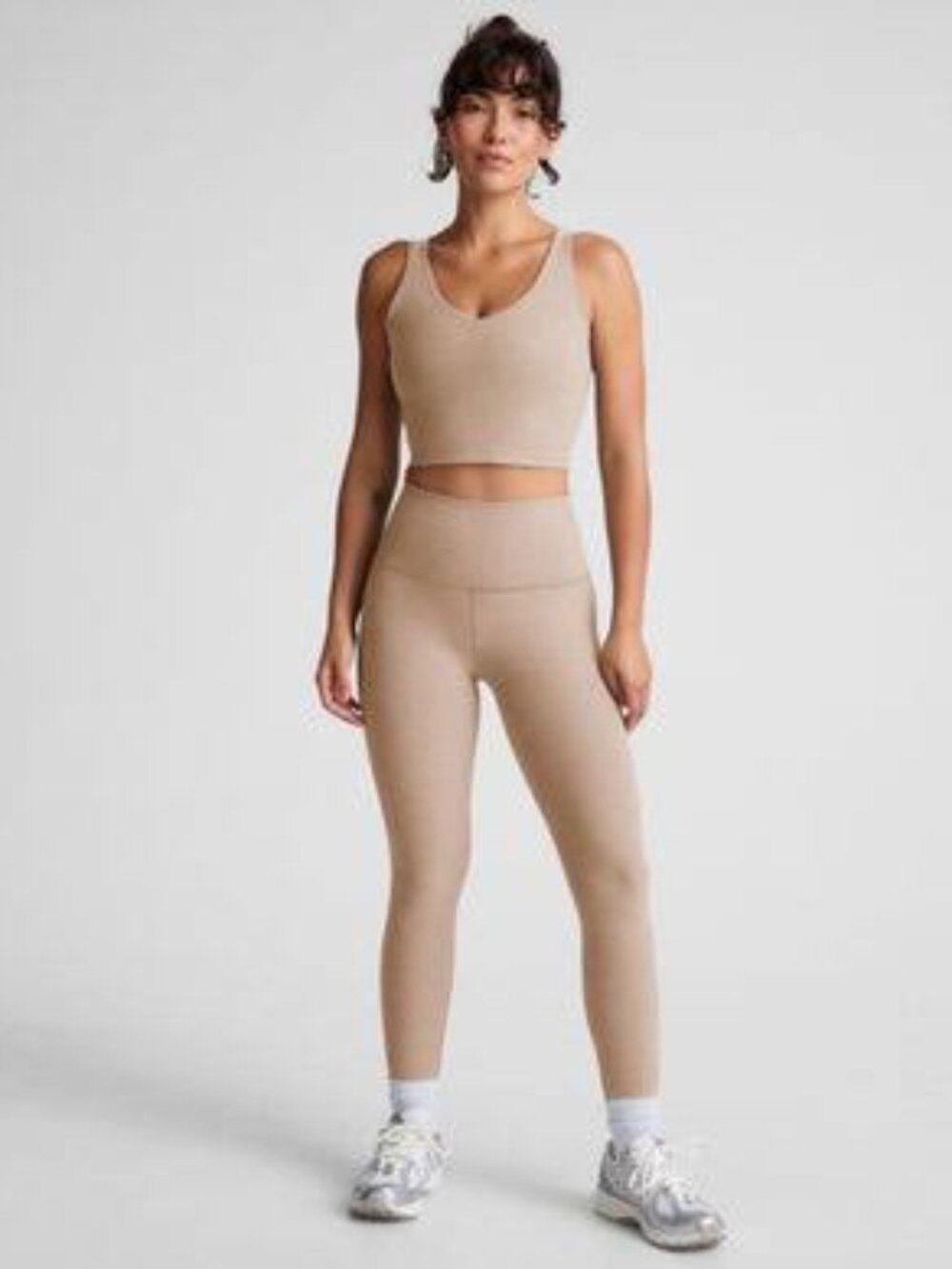 Beyond Yoga Cream Space Dye Caught In The Midi High Rise Leggings